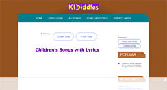 Desktop Screenshot of kididdles.com