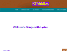 Tablet Screenshot of kididdles.com